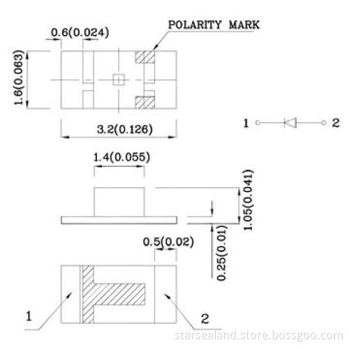 1206 White Color Chip SMD LED